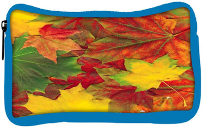 

Snoogg Eco Friendly Canvas Beautiful Autumn Maple Leaves Background Student Pen Pencil Case Coin Purse Pouch Cosmetic Makeup Bag (BLUE) Pouch(Multicolor)