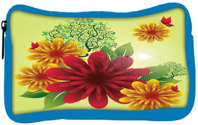 

Snoogg Eco Friendly Canvas Spring Flowers Student Pen Pencil Case Coin Purse Pouch Cosmetic Makeup Bag (BLUE) Pouch(Multicolor)