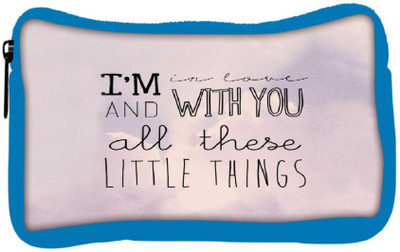 

Snoogg Eco Friendly Canvas All Those Little Things Student Pen Pencil Case Coin Purse Pouch Cosmetic Makeup Bag (BLUE) Pouch(Multicolor)