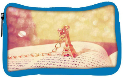 

Snoogg Eco Friendly Canvas Cute Eiffel Tower Designer Student Pen Pencil Case Coin Purse Pouch Cosmetic Makeup Bag (BLUE) Pouch(Multicolor)