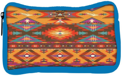 

Snoogg Eco Friendly Canvas Aztec Pattern Cream Stuff Student Pen Pencil Case Coin Purse Pouch Cosmetic Makeup Bag (BLUE) Pouch(Multicolor)