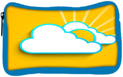 

Snoogg Eco Friendly Canvas Abstract Summer Background Student Pen Pencil Case Coin Purse Pouch Cosmetic Makeup Bag (BLUE) Pouch(Multicolor)