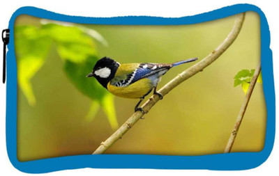 

Snoogg Eco Friendly Canvas Colorful Sparrow Designer Student Pen Pencil Case Coin Purse Pouch Cosmetic Makeup Bag (BLUE) Pouch(Multicolor)