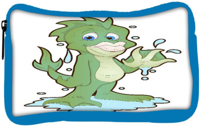 

Snoogg Eco Friendly Canvas Cute Water Monster Cartoon Character Student Pen Pencil Case Coin Purse Pouch Cosmetic Makeup Bag (BLUE) Pouch(Multicolor)