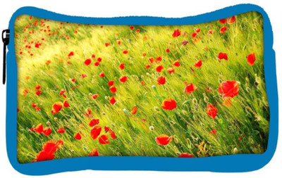 

Snoogg Eco Friendly Canvas Small Red Flowers Designer Student Pen Pencil Case Coin Purse Pouch Cosmetic Makeup Bag (BLUE) Pouch(Multicolor)