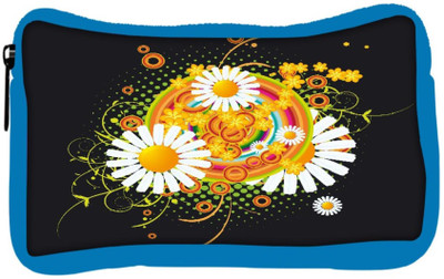 

Snoogg Eco Friendly Canvas Floral Vector Abstract Student Pen Pencil Case Coin Purse Pouch Cosmetic Makeup Bag (BLUE) Pouch(Multicolor)