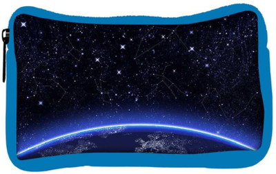 

Snoogg Eco Friendly Canvas Abstract Stars Designer Student Pen Pencil Case Coin Purse Pouch Cosmetic Makeup Bag (BLUE) Pouch(Multicolor)