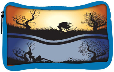 

Snoogg Eco Friendly Canvas Abstract Background Student Pen Pencil Case Coin Purse Pouch Cosmetic Makeup Bag (BLUE) Pouch(Multicolor)