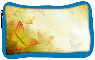 

Snoogg Eco Friendly Canvas Colorful Butterflies Designer Student Pen Pencil Case Coin Purse Pouch Cosmetic Makeup Bag (BLUE) Pouch(Multicolor)