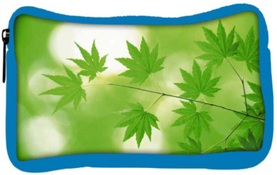 

Snoogg Eco Friendly Canvas Neem Leaves Designer Student Pen Pencil Case Coin Purse Pouch Cosmetic Makeup Bag (BLUE) Pouch(Multicolor)
