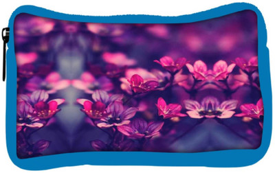 

Snoogg Eco Friendly Canvas Serene Flowers Student Pen Pencil Case Coin Purse Pouch Cosmetic Makeup Bag (BLUE) Pouch(Multicolor)