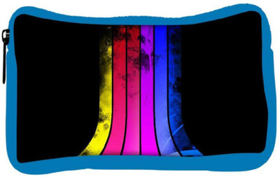 

Snoogg Eco Friendly Canvas Colorful Rays Designer Student Pen Pencil Case Coin Purse Pouch Cosmetic Makeup Bag (BLUE) Pouch(Multicolor)
