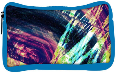 

Snoogg Eco Friendly Canvas Abstract Paint Student Pen Pencil Case Coin Purse Pouch Cosmetic Makeup Bag (BLUE) Pouch(Multicolor)