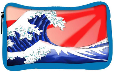 

Snoogg Eco Friendly Canvas Sea Waves Designer Student Pen Pencil Case Coin Purse Pouch Cosmetic Makeup Bag (BLUE) Pouch(Multicolor)