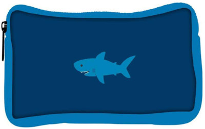 

Snoogg Eco Friendly Canvas Small Shark Designer Student Pen Pencil Case Coin Purse Pouch Cosmetic Makeup Bag (BLUE) Pouch(Multicolor)
