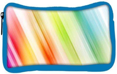 

Snoogg Eco Friendly Canvas Abstract Rays Designer Student Pen Pencil Case Coin Purse Pouch Cosmetic Makeup Bag (BLUE) Pouch(Multicolor)