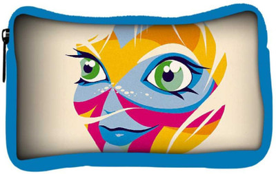 

Snoogg Eco Friendly Canvas Smiling Face Designer Student Pen Pencil Case Coin Purse Pouch Cosmetic Makeup Bag (BLUE) Pouch(Multicolor)