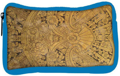

Snoogg Eco Friendly Canvas Abstract Golden Design Designer Student Pen Pencil Case Coin Purse Pouch Cosmetic Makeup Bag (BLUE) Pouch(Multicolor)