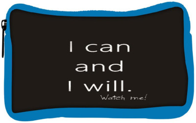 

Snoogg Eco Friendly Canvas Watch Me! Student Pen Pencil Case Coin Purse Pouch Cosmetic Makeup Bag (BLUE) Pouch(Multicolor)