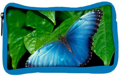 

Snoogg Eco Friendly Canvas Butterflies Wallpaper Designer Student Pen Pencil Case Coin Purse Pouch Cosmetic Makeup Bag (BLUE) Pouch(Multicolor)