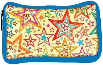

Snoogg Eco Friendly Canvas Star Studded Student Pen Pencil Case Coin Purse Pouch Cosmetic Makeup Bag (BLUE) Pouch(Multicolor)