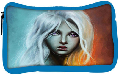 

Snoogg Eco Friendly Canvas Sad Blonde Girl 2692 Student Pen Pencil Case Coin Purse Pouch Cosmetic Makeup Bag (BLUE) Pouch(Multicolor)