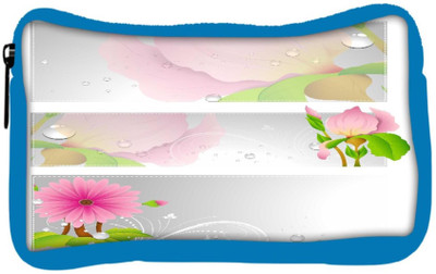 

Snoogg Eco Friendly Canvas Flourish Vector Banner Student Pen Pencil Case Coin Purse Pouch Cosmetic Makeup Bag (BLUE) Pouch(Multicolor)