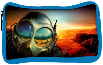 

Snoogg Eco Friendly Canvas Astronauts Mask Designer Student Pen Pencil Case Coin Purse Pouch Cosmetic Makeup Bag (BLUE) Pouch(Multicolor)