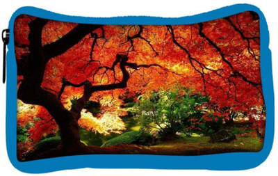 

Snoogg Eco Friendly Canvas Red Leaves In Trees Designer Student Pen Pencil Case Coin Purse Pouch Cosmetic Makeup Bag (BLUE) Pouch(Multicolor)