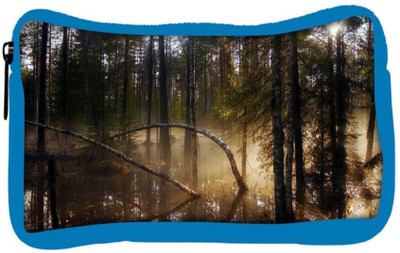 

Snoogg Eco Friendly Canvas Water In Forest Designer Student Pen Pencil Case Coin Purse Pouch Cosmetic Makeup Bag (BLUE) Pouch(Multicolor)