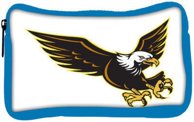 

Snoogg Eco Friendly Canvas American Bald Eagle Flying Student Pen Pencil Case Coin Purse Pouch Cosmetic Makeup Bag (BLUE) Pouch(Multicolor)