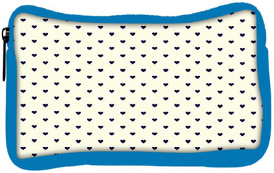 

Snoogg Eco Friendly Canvas Minimal Heart Love Student Pen Pencil Case Coin Purse Pouch Cosmetic Makeup Bag (BLUE) Pouch(Multicolor)