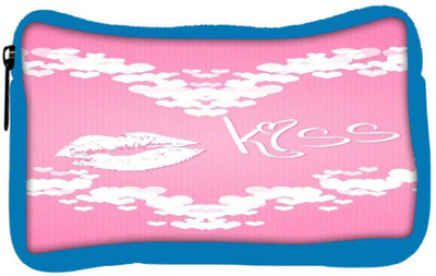 

Snoogg Eco Friendly Canvas Pink Kiss Designer Student Pen Pencil Case Coin Purse Pouch Cosmetic Makeup Bag (BLUE) Pouch(Multicolor)