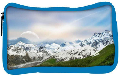 

Snoogg Eco Friendly Canvas Snow Mountain Designer Student Pen Pencil Case Coin Purse Pouch Cosmetic Makeup Bag (BLUE) Pouch(Multicolor)