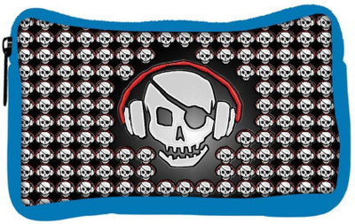 

Snoogg Eco Friendly Canvas Calavera Music Designer Student Pen Pencil Case Coin Purse Pouch Cosmetic Makeup Bag (BLUE) Pouch(Multicolor)