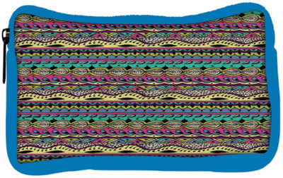 

Snoogg Eco Friendly Canvas Azter Pattern Flowy Student Pen Pencil Case Coin Purse Pouch Cosmetic Makeup Bag (BLUE) Pouch(Multicolor)