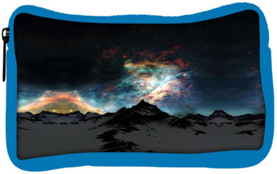 

Snoogg Eco Friendly Canvas Aurora Galaxy Student Pen Pencil Case Coin Purse Pouch Cosmetic Makeup Bag (BLUE) Pouch(Multicolor)