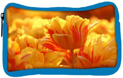 

Snoogg Eco Friendly Canvas Orange Tulips Designer Student Pen Pencil Case Coin Purse Pouch Cosmetic Makeup Bag (BLUE) Pouch(Multicolor)