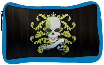 

Snoogg Eco Friendly Canvas Fury Of Skull Designer Student Pen Pencil Case Coin Purse Pouch Cosmetic Makeup Bag (BLUE) Pouch(Multicolor)