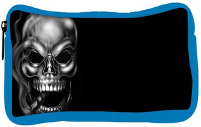 

Snoogg Eco Friendly Canvas Smoking Skull Designer Student Pen Pencil Case Coin Purse Pouch Cosmetic Makeup Bag (BLUE) Pouch(Multicolor)