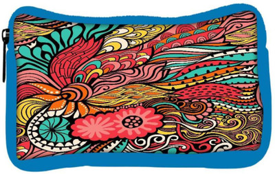 

Snoogg Eco Friendly Canvas Vector Seamless Texture With Abstract Flowers Endless Background Ethnic Sea Student Pen Pencil Case Coin Purse Pouch Cosmetic Makeup Bag (BLUE) Pouch(Multicolor)