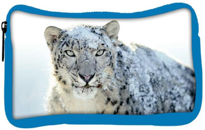 

Snoogg Eco Friendly Canvas Snow Leopard Designer Student Pen Pencil Case Coin Purse Pouch Cosmetic Makeup Bag (BLUE) Pouch(Multicolor)
