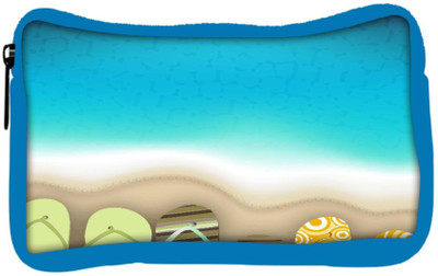 

Snoogg Eco Friendly Canvas Abstract Summer Background Student Pen Pencil Case Coin Purse Pouch Cosmetic Makeup Bag (BLUE) Pouch(Multicolor)