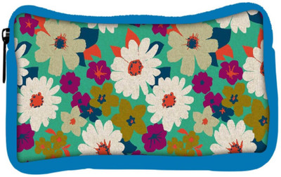 

Snoogg Eco Friendly Canvas Vintage Flowers Student Pen Pencil Case Coin Purse Pouch Cosmetic Makeup Bag (BLUE) Pouch(Multicolor)