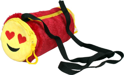 

Tickles Soft Love smiley Sling Stationery Pouch Makeup Kids Women Pouch(Red)