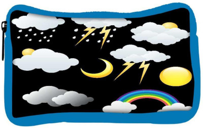 

Snoogg Eco Friendly Canvas Weather Icons Vectors Student Pen Pencil Case Coin Purse Pouch Cosmetic Makeup Bag (BLUE) Pouch(Multicolor)