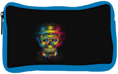 

Snoogg Eco Friendly Canvas Skull Blurry Student Pen Pencil Case Coin Purse Pouch Cosmetic Makeup Bag (BLUE) Pouch(Multicolor)