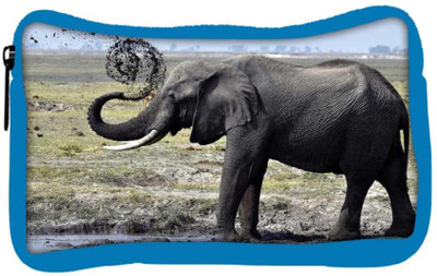 

Snoogg Eco Friendly Canvas Elephant Walking Designer Student Pen Pencil Case Coin Purse Pouch Cosmetic Makeup Bag (BLUE) Pouch(Multicolor)