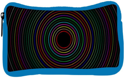 

Snoogg Eco Friendly Canvas Circular Student Pen Pencil Case Coin Purse Pouch Cosmetic Makeup Bag (BLUE) Pouch(Multicolor)