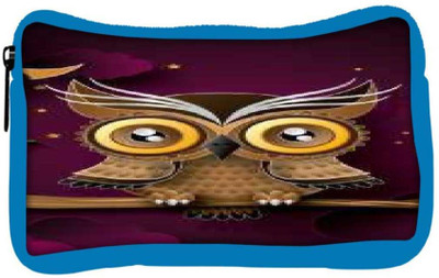 

Snoogg Eco Friendly Canvas Abstract Owl Designer Student Pen Pencil Case Coin Purse Pouch Cosmetic Makeup Bag (BLUE) Pouch(Multicolor)